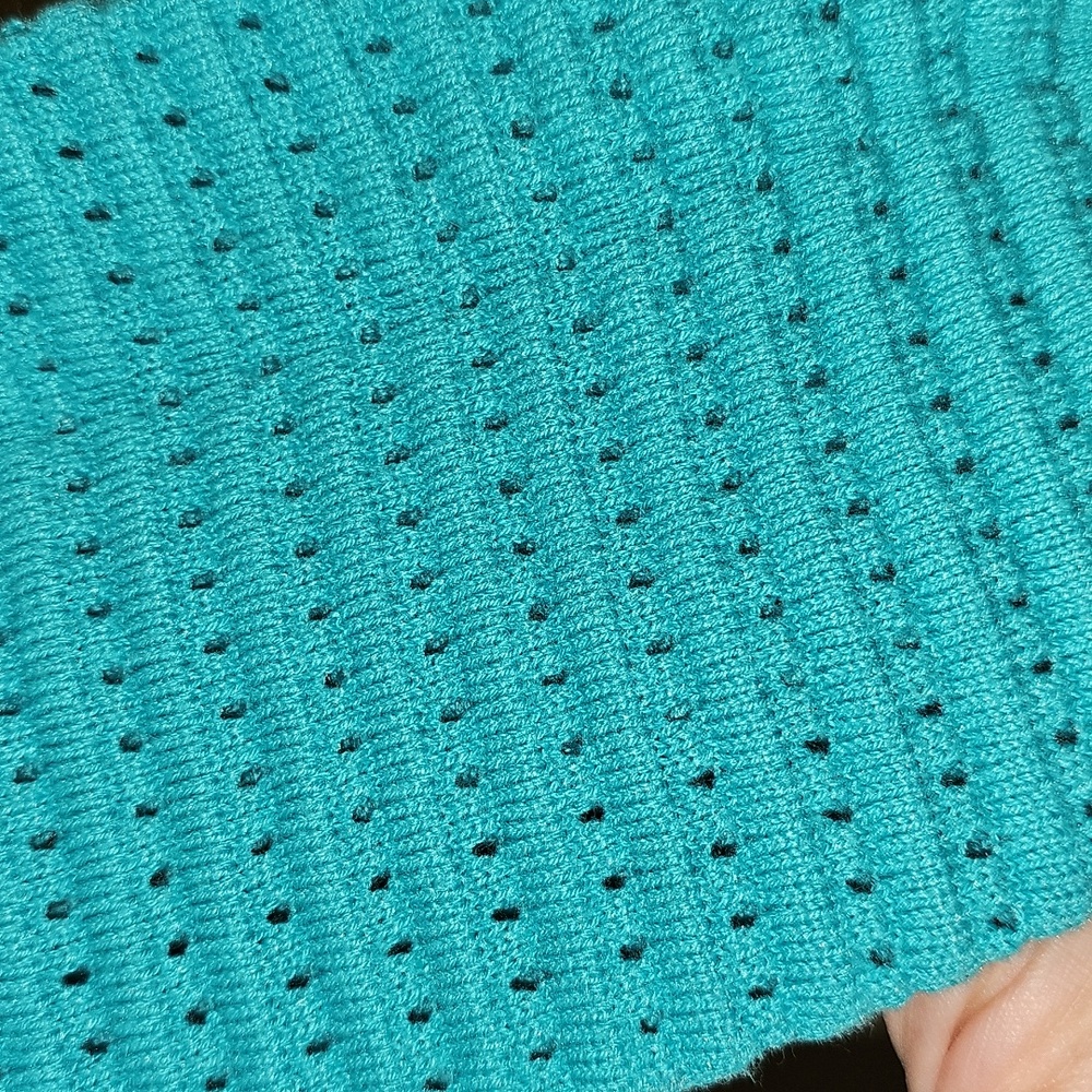 Title Nine Dekker Turquoise Knit Hoodie - Picture 6 of 9